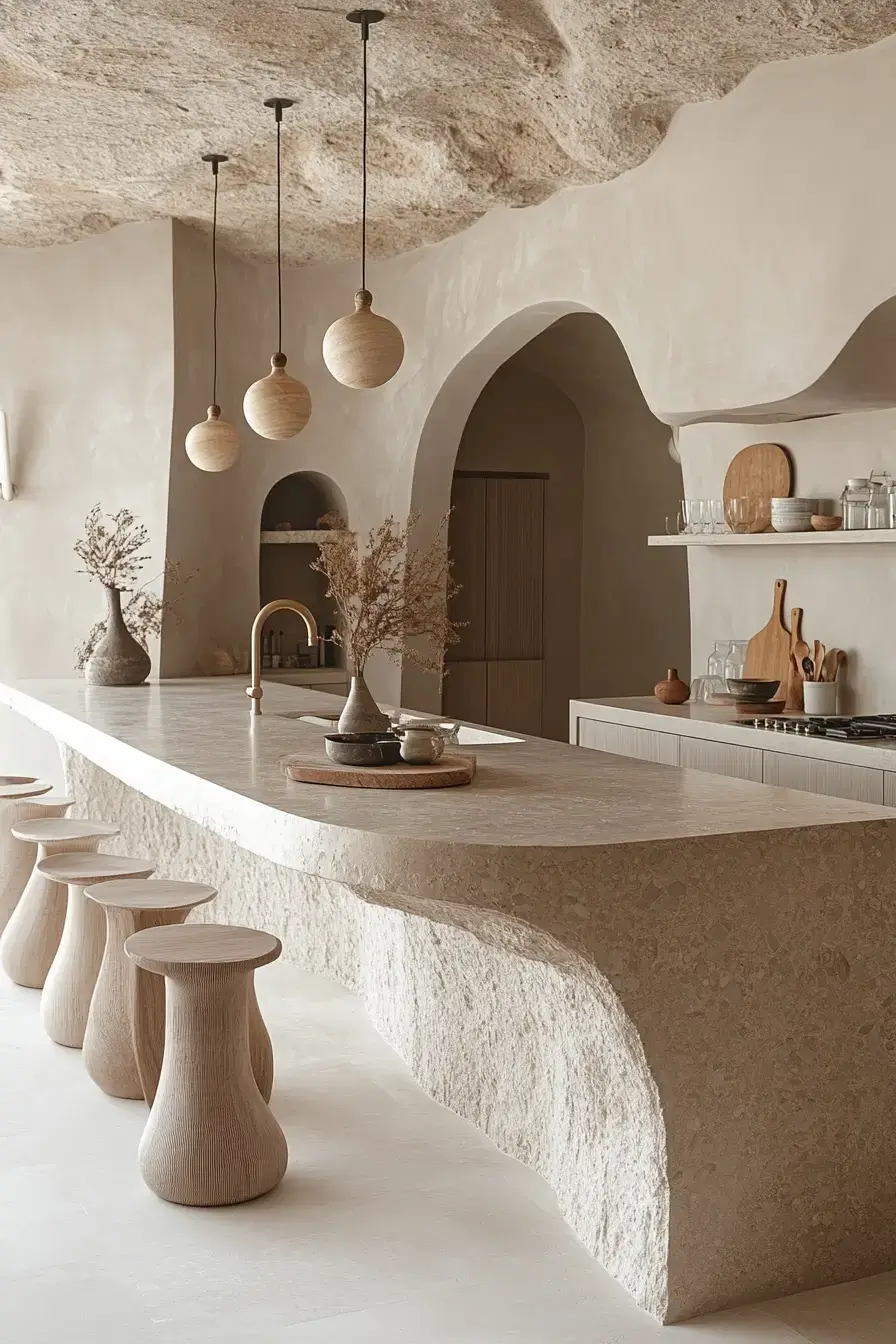 29 Modern Coastal Kitchen Ideas That Pair Marble With Driftwood 23 modern coastal kitchen