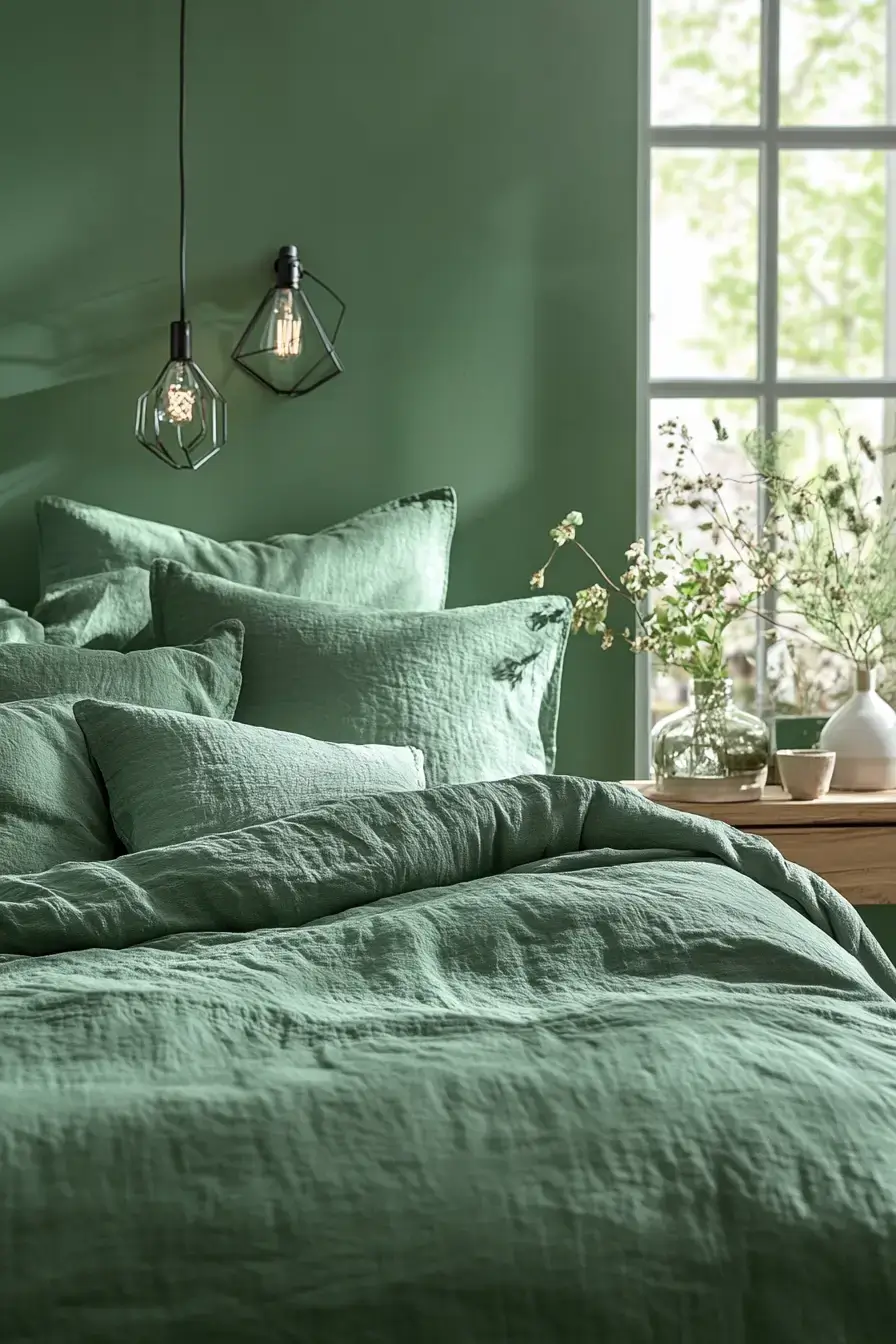 29 Emerald Green Bedroom Ideas for a Room That Wraps Around You 23 emerald green bedroom