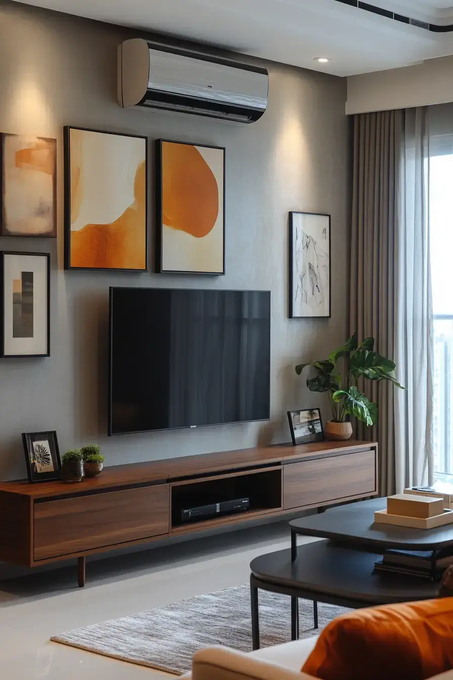 29 TV Unit Decor Ideas That Finally Give the Screen a Proper Home 24 tv unit decor