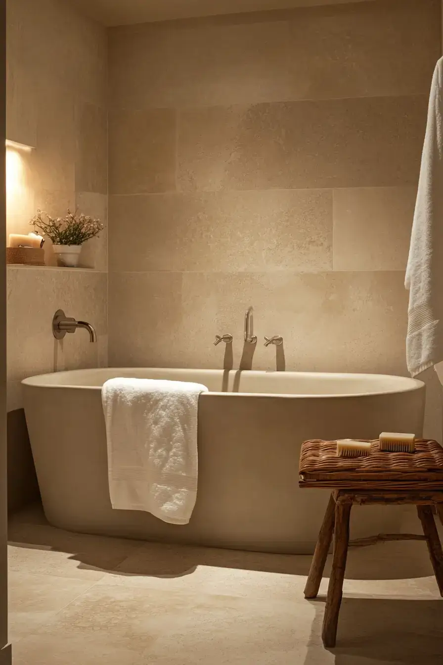 27 Beige Bathroom Looks That Stay Calm Even on Busy Mornings 24 beige bathroom ideas
