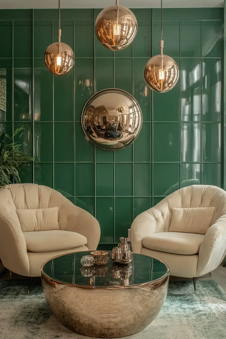 29 Emerald Green Living Room Ideas With Real Staying Power 24 emerald green living room
