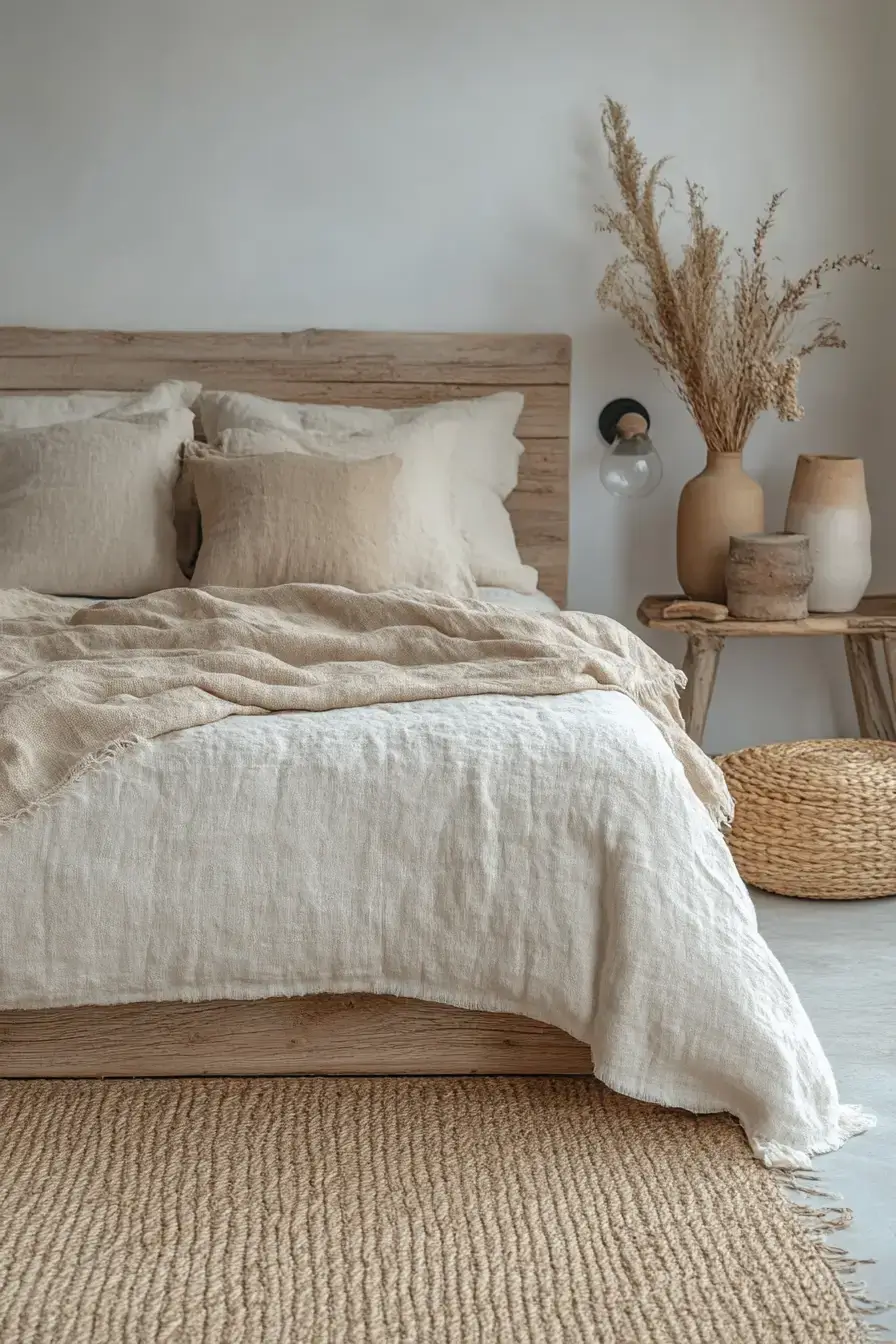29 Minimalist Boho Bedroom Ideas That Balance Bare and Cozy 24 minimalist boho bedrooms