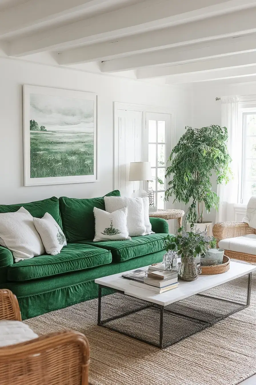 29 Emerald Green Living Room Ideas With Real Staying Power 25 emerald green living room