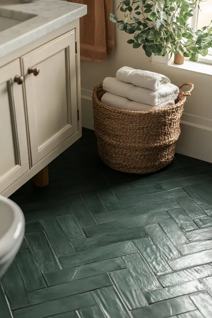 29 Emerald Green Bathroom Ideas That Make a Case for Deep Color 25 emerald green bathroom