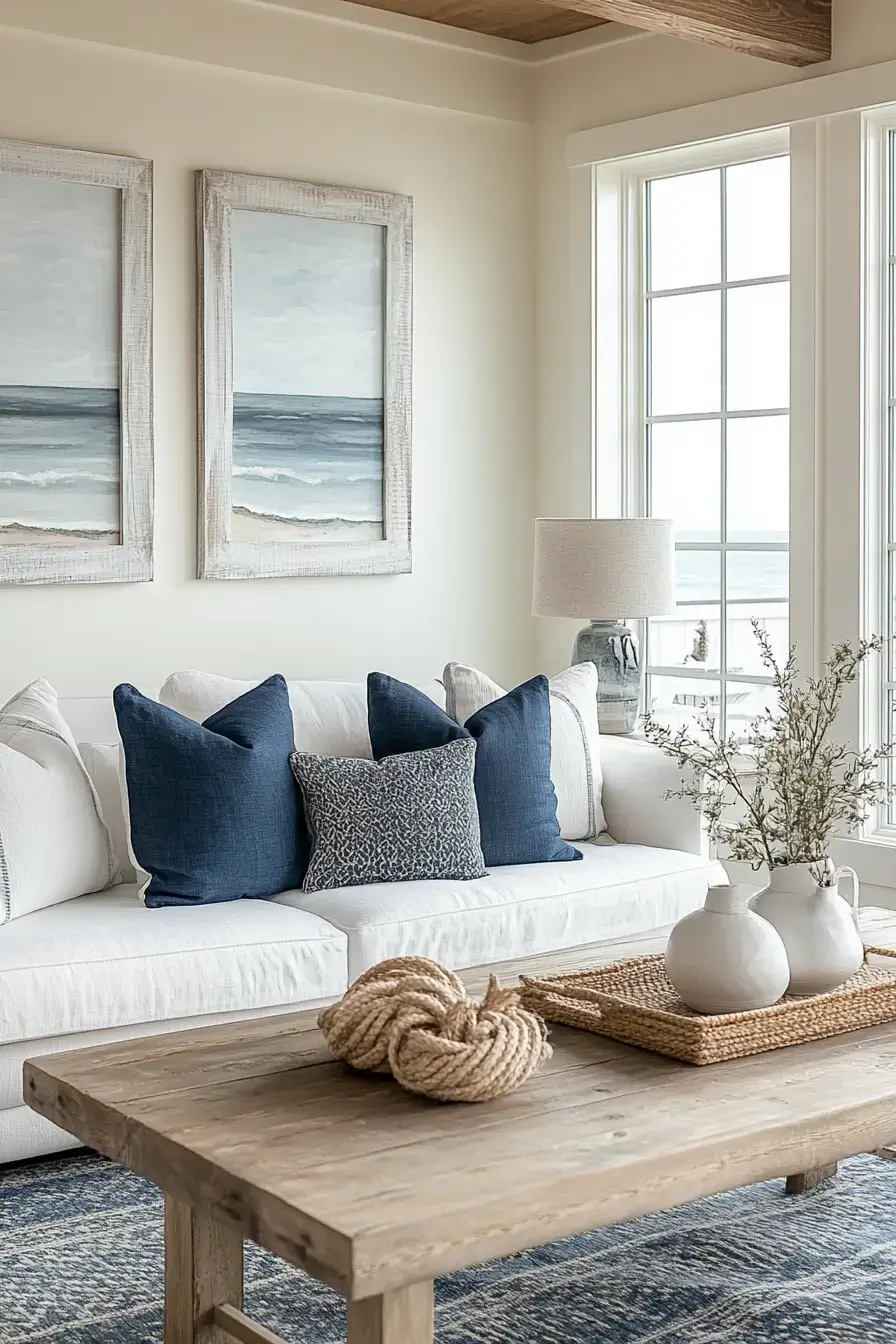 29 Coastal Casual Living Room Ideas Made for Easy Afternoons 25 coastal casual living room