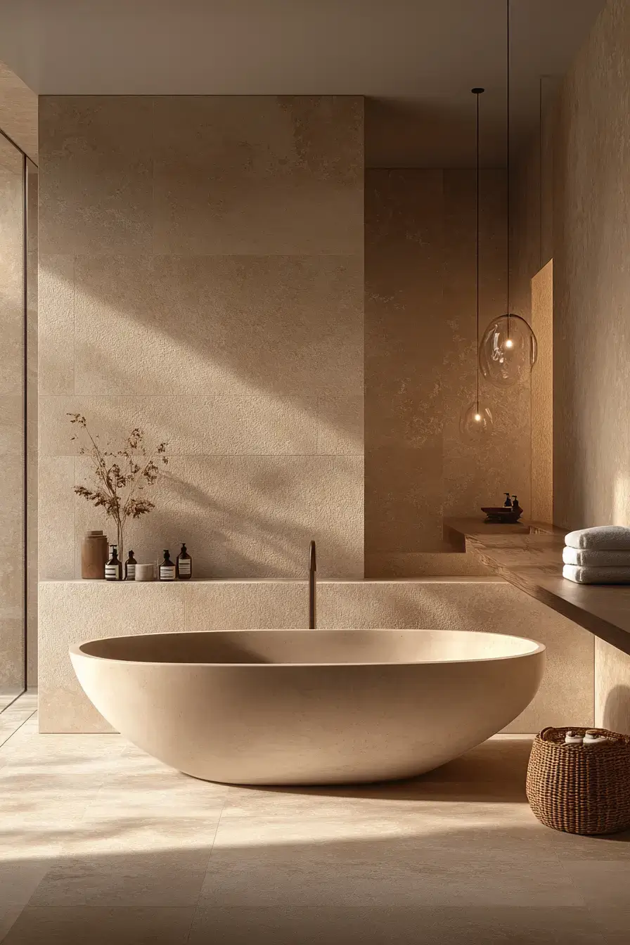 27 Beige Bathroom Looks That Stay Calm Even on Busy Mornings 25 beige bathroom ideas