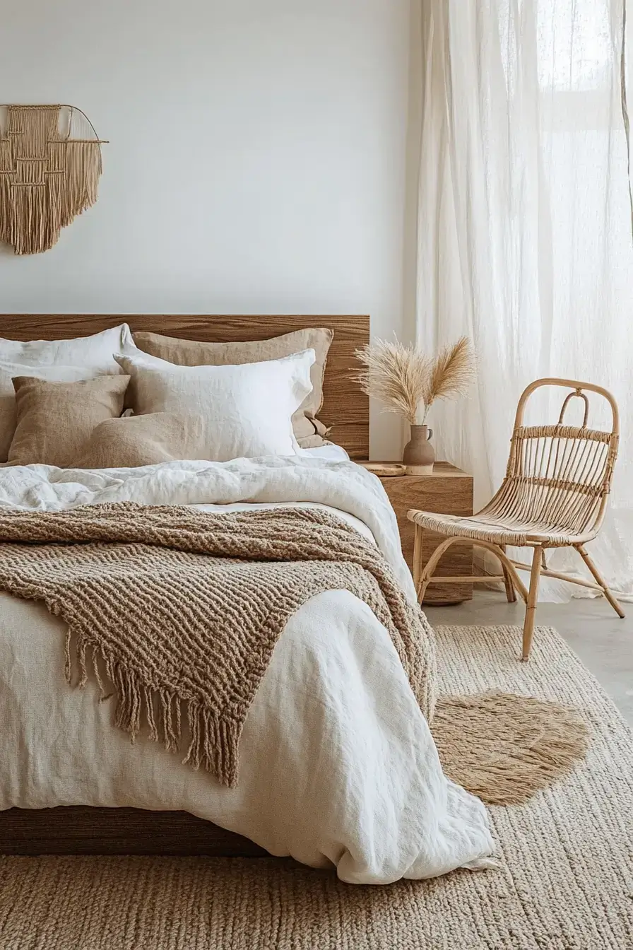 29 Minimalist Boho Bedroom Ideas That Balance Bare and Cozy 25 minimalist boho bedrooms
