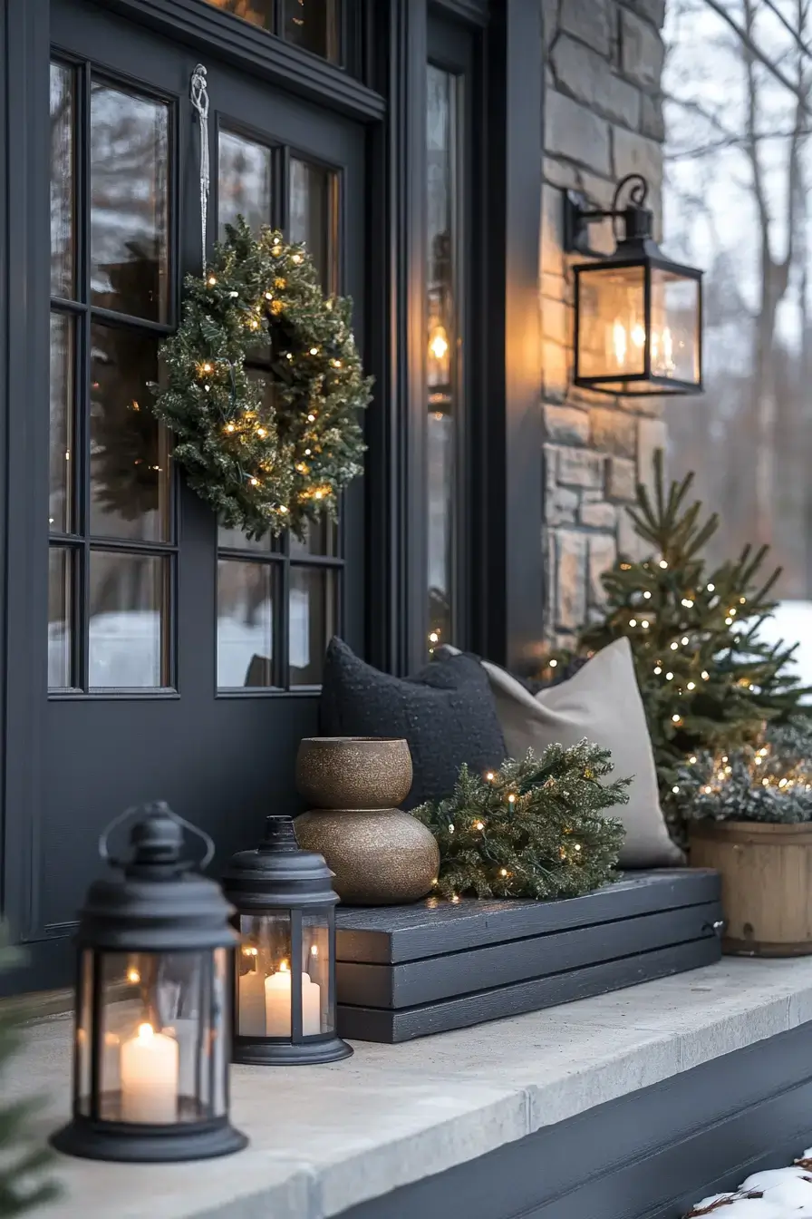 23 Front Porch Christmas Decor Looks That Last Through January 25 front porch christmas decor