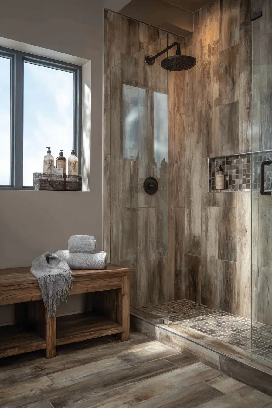 29 Rustic Walk In Shower Ideas That Feel Like a Lodge Retreat 25 rustic walk in shower ideas