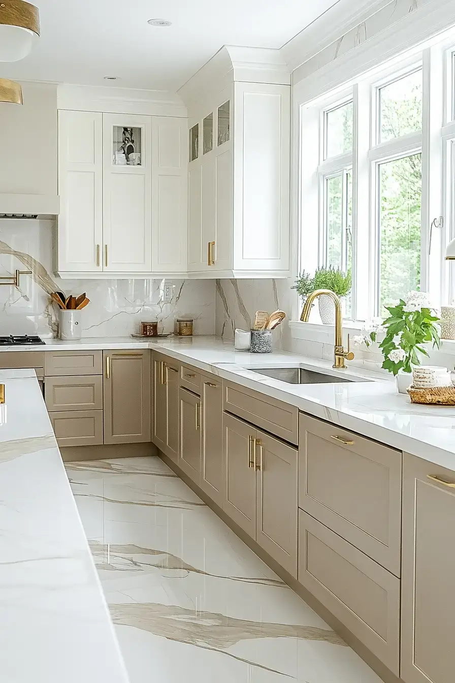 29 Beige Kitchen Ideas That Quietly Shift With the Light All Day 26 beige kitchen