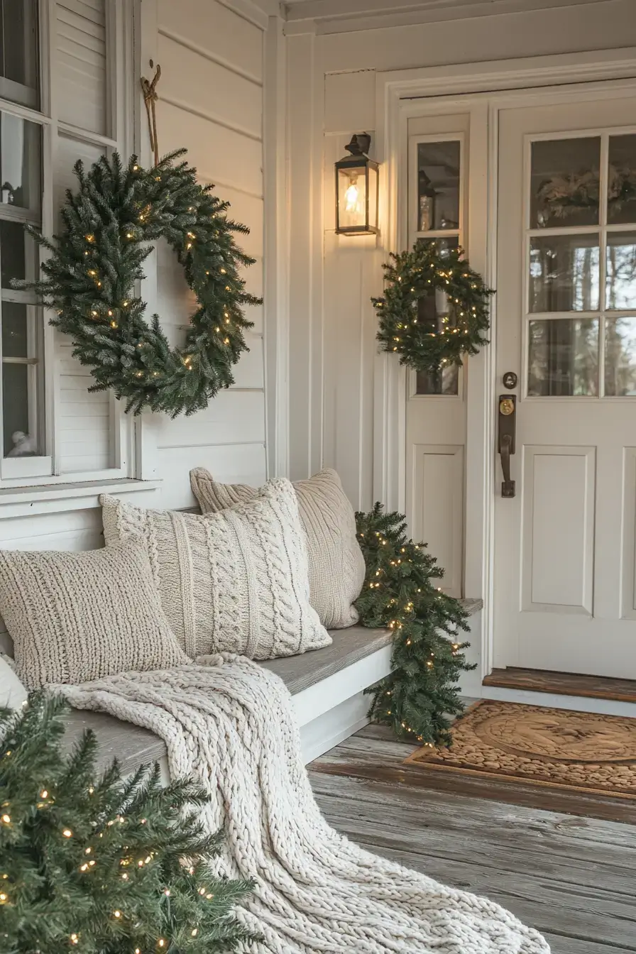 23 Front Porch Christmas Decor Looks That Last Through January 26 front porch christmas decor