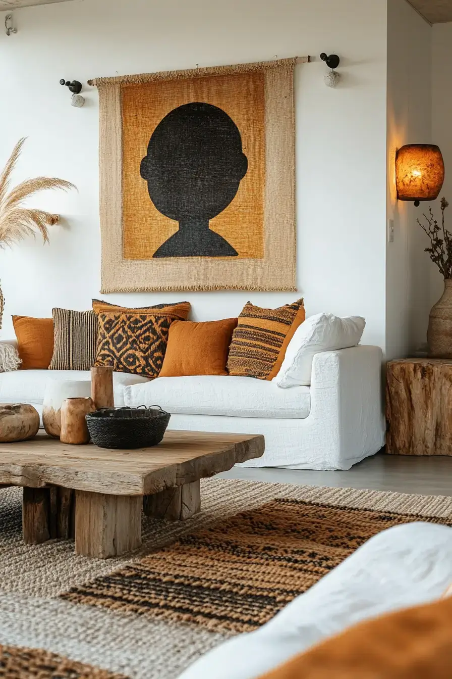 29 Afro Boho Living Room Ideas That Feel Lived-In, Not Staged 26 afro boho living room