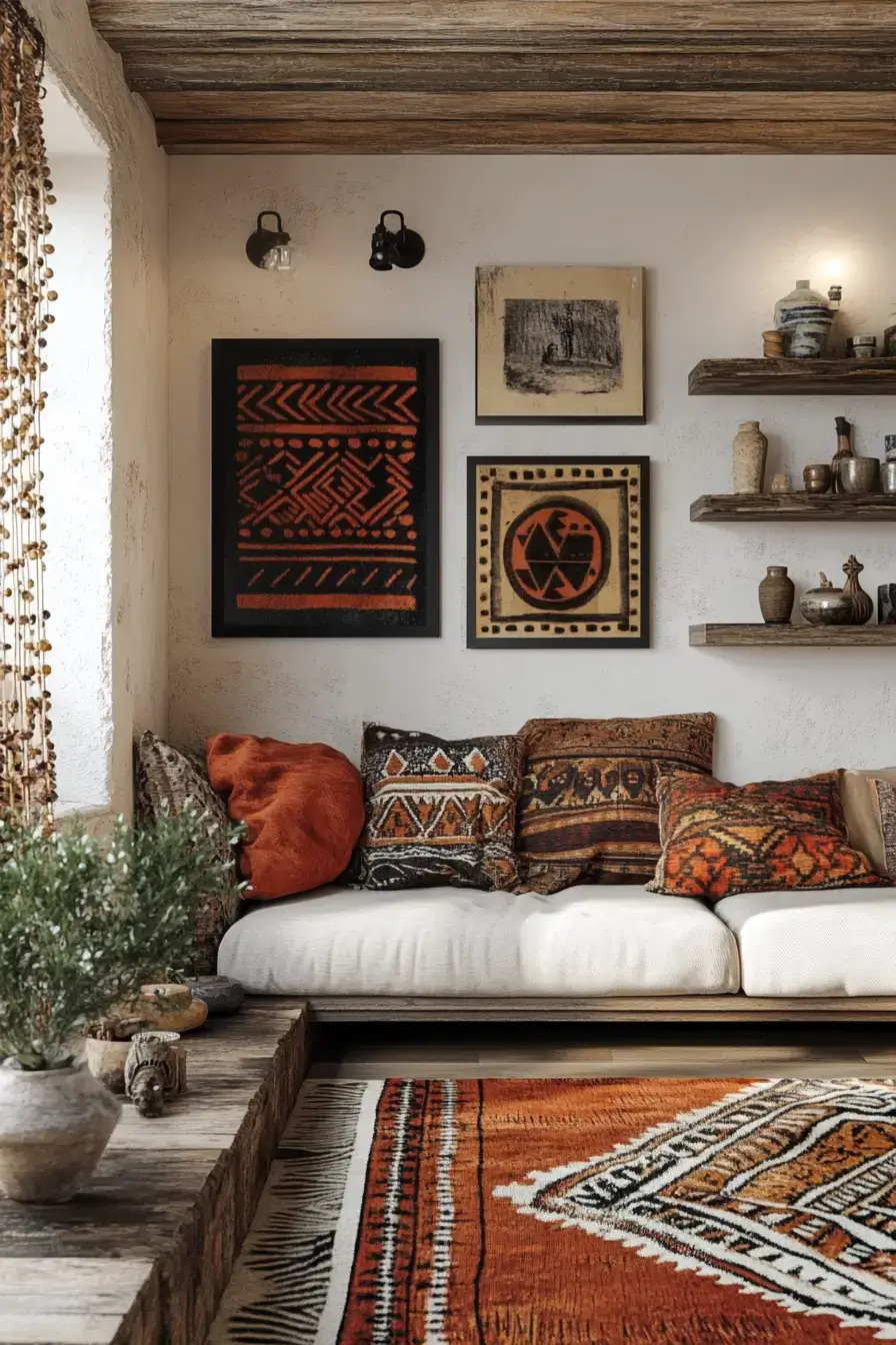 29 Afro Boho Decor Ideas That Bring Soul and Story Into Every Corner 26 afro boho decor