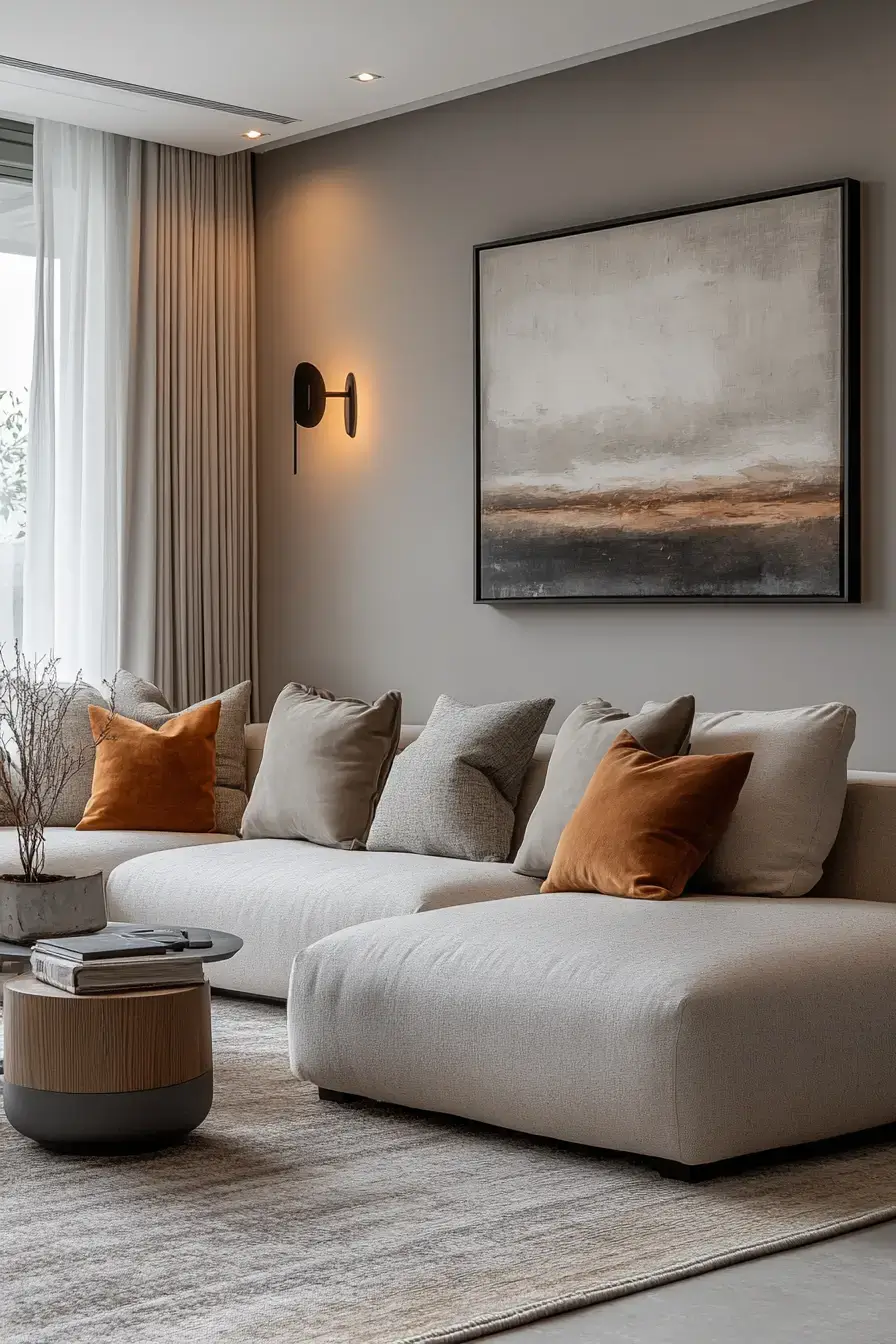 25 Grey and Beige Living Room Mixes That Actually Stay Warm 26 grey and beige living room