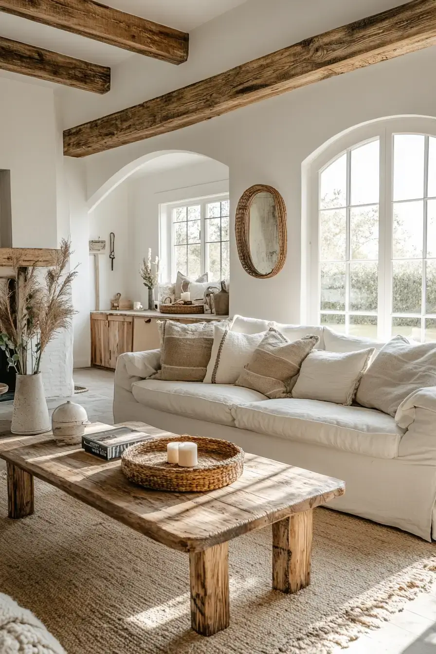29 Rustic Farmhouse Living Room Ideas Built for Everyday Life 26 rustic farmhouse living room