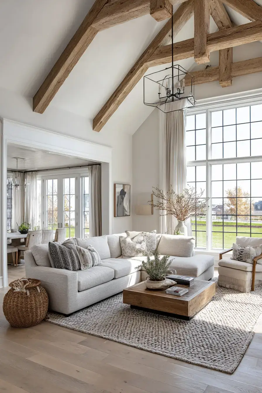 29 Rustic Farmhouse Living Room Ideas Built for Everyday Life 27 rustic farmhouse living room