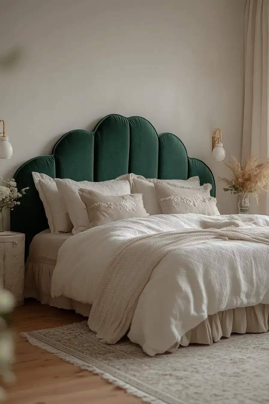 29 Emerald Green Bedroom Ideas for a Room That Wraps Around You 27 emerald green bedroom