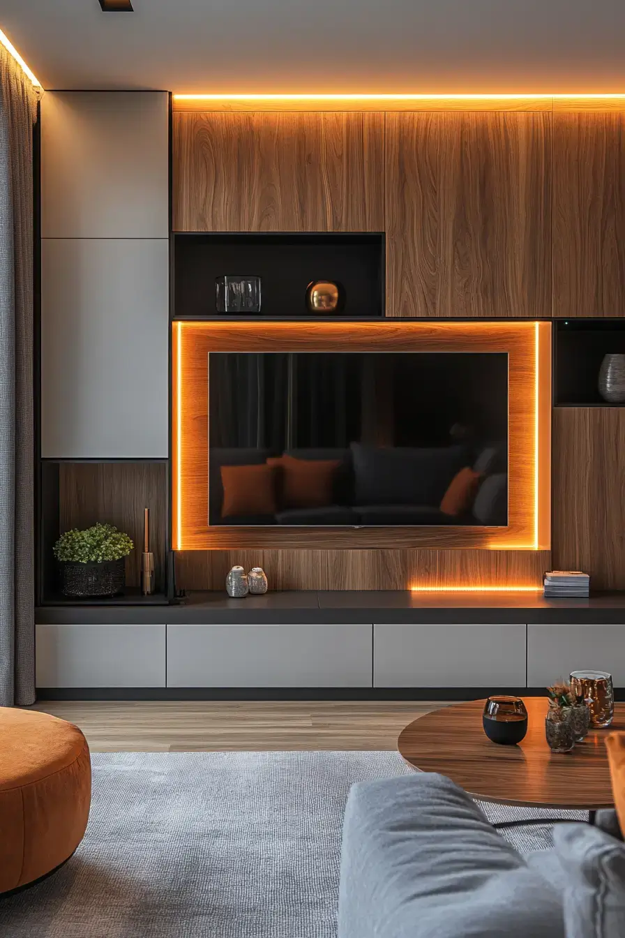 29 TV Unit Decor Ideas That Finally Give the Screen a Proper Home 27 tv unit decor
