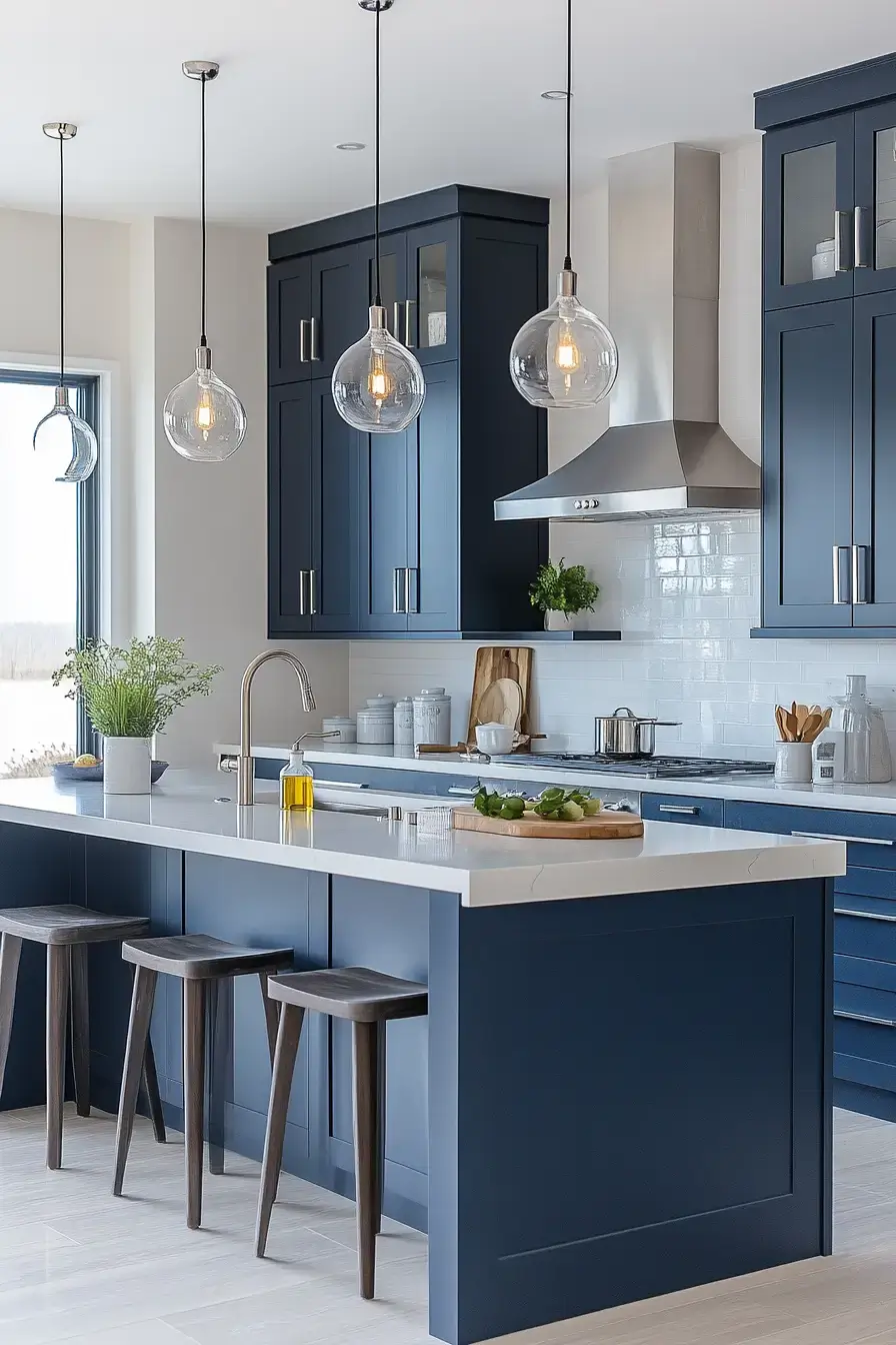 29 Modern Coastal Kitchen Ideas That Pair Marble With Driftwood 27 modern coastal kitchen