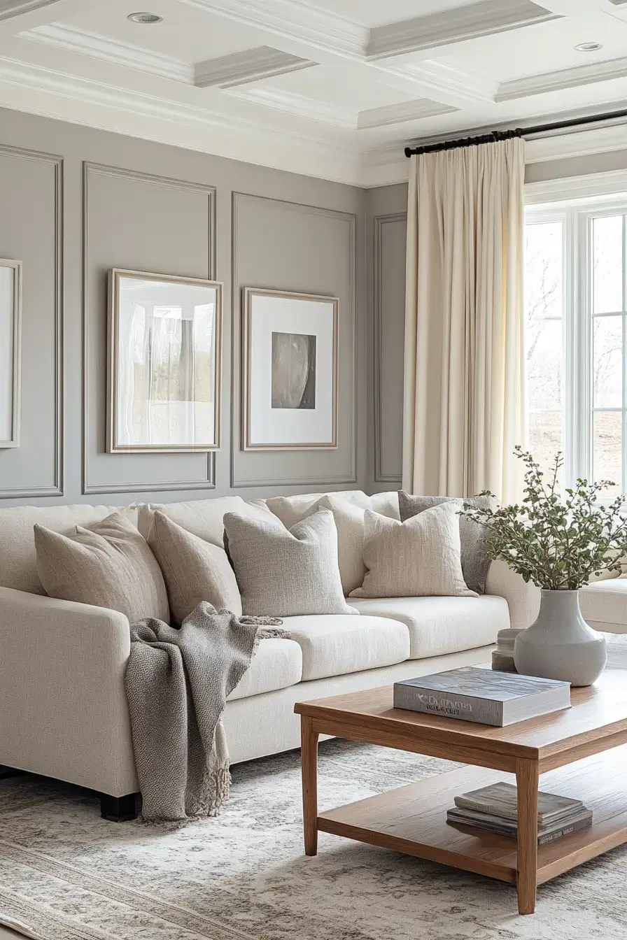 25 Grey and Beige Living Room Mixes That Actually Stay Warm 27 grey and beige living room