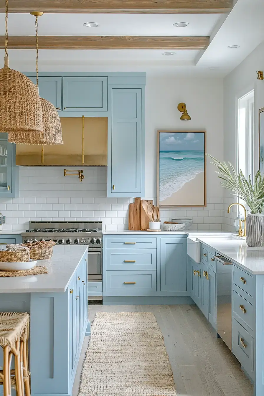 29 Coastal Kitchen Ideas That Carry the Shore Right to the Sink 28 coastal kitchen