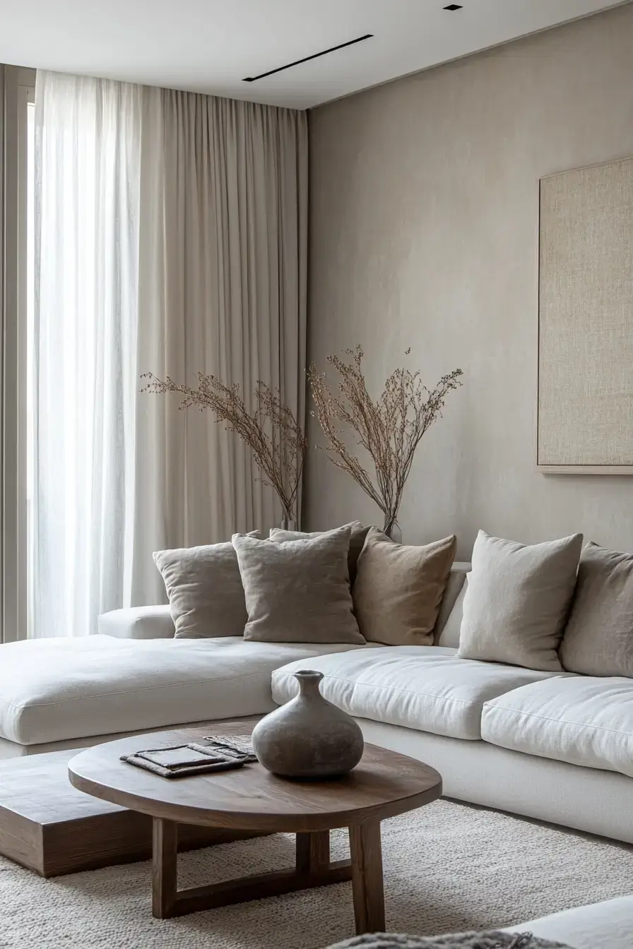 25 Grey and Beige Living Room Mixes That Actually Stay Warm 28 grey and beige living room
