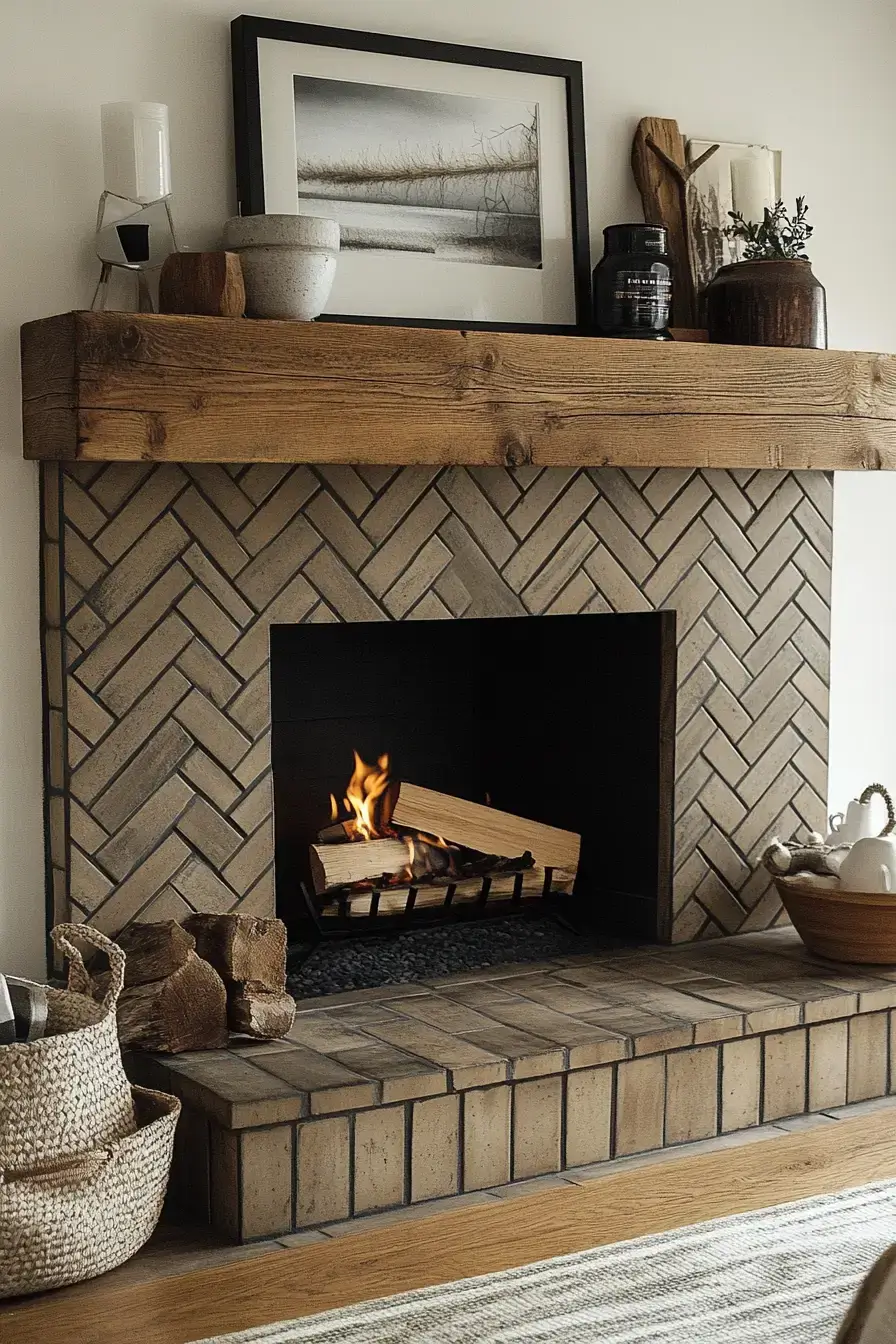 29 Rustic Farmhouse Fireplace Ideas That Pull the Room Together 28 rustic farmhouse fireplace