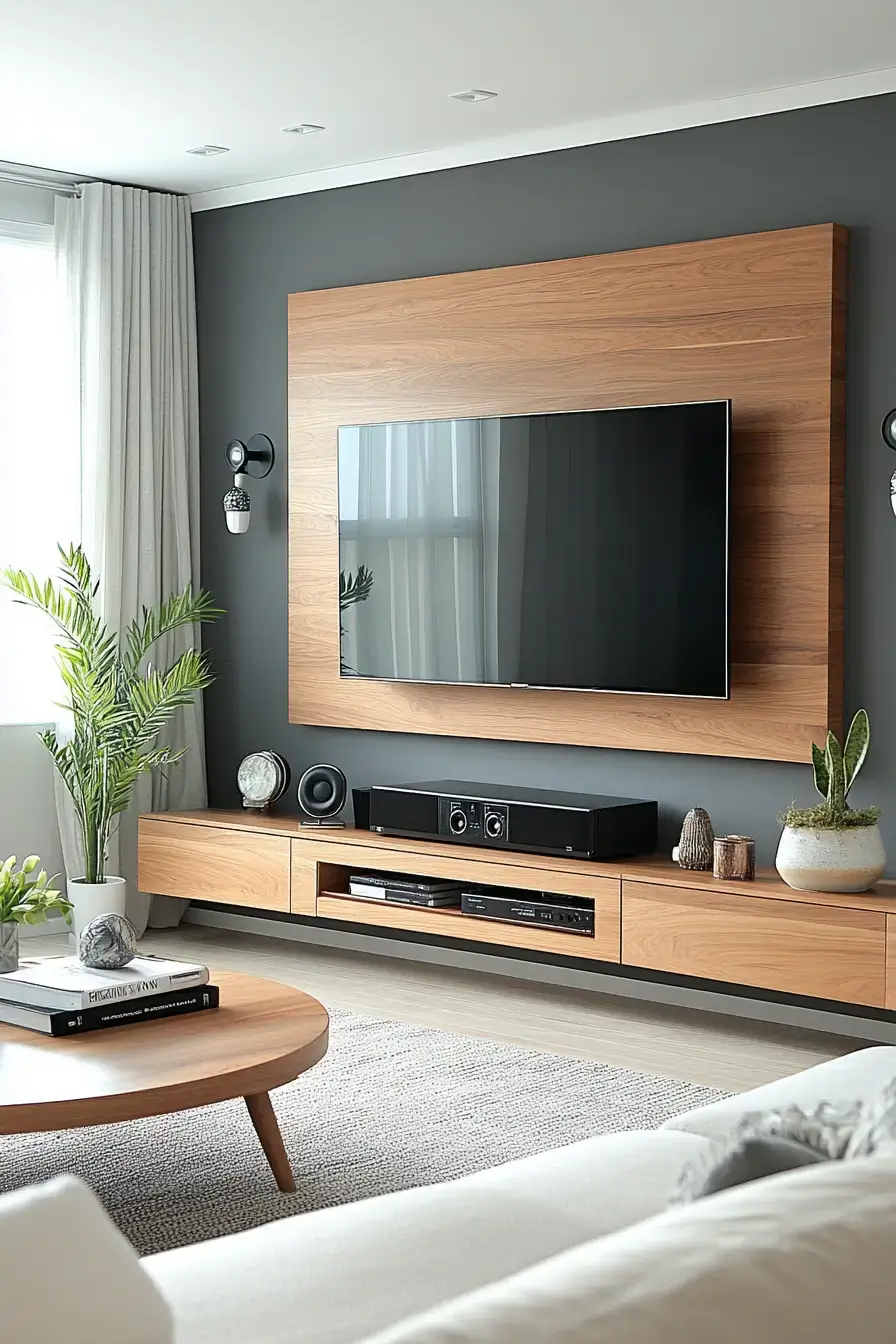 29 TV Unit Decor Ideas That Finally Give the Screen a Proper Home 28 tv unit decor