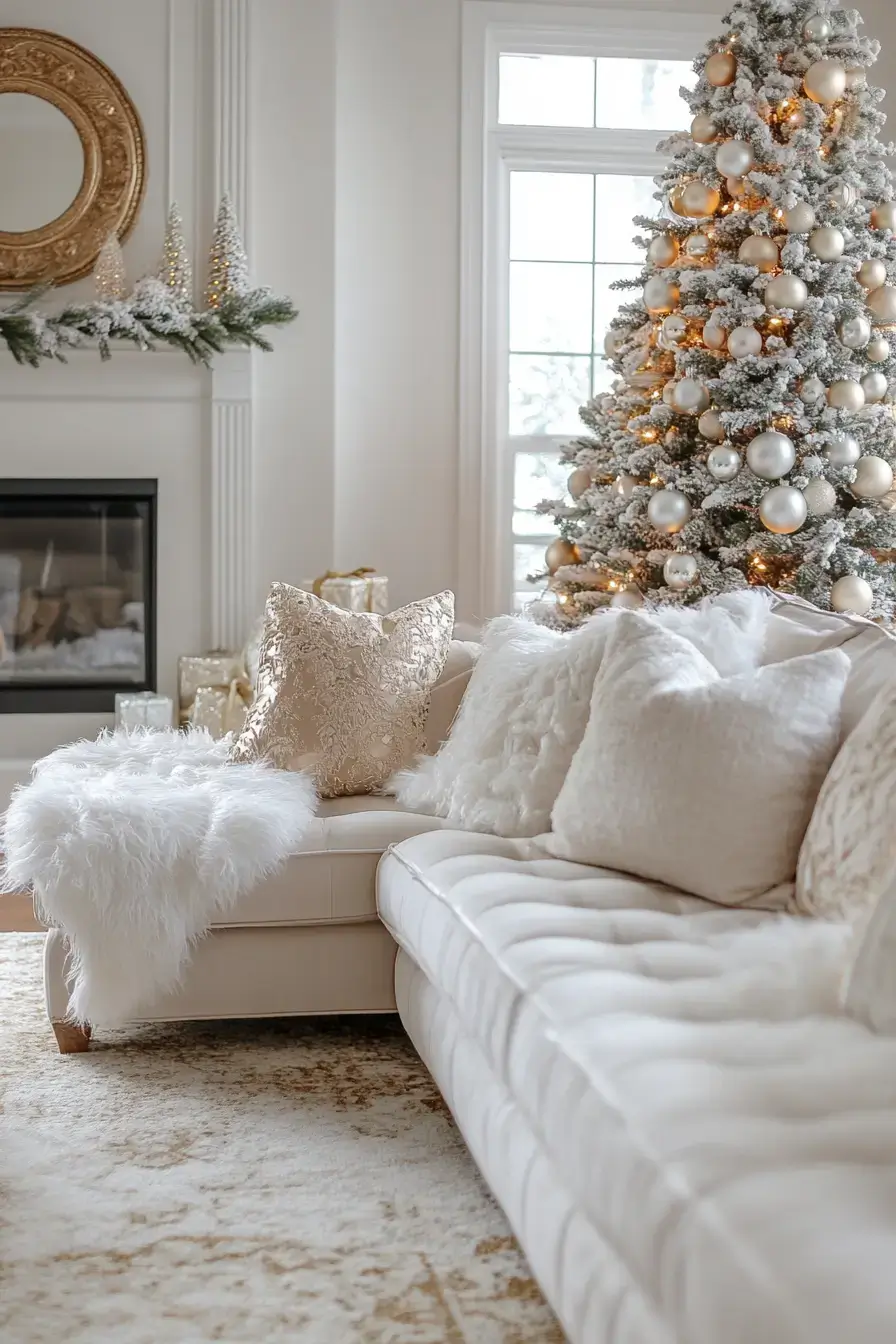29 Christmas Living Room Setups That Feel Like a Real Holiday Evening 28 christmas living room