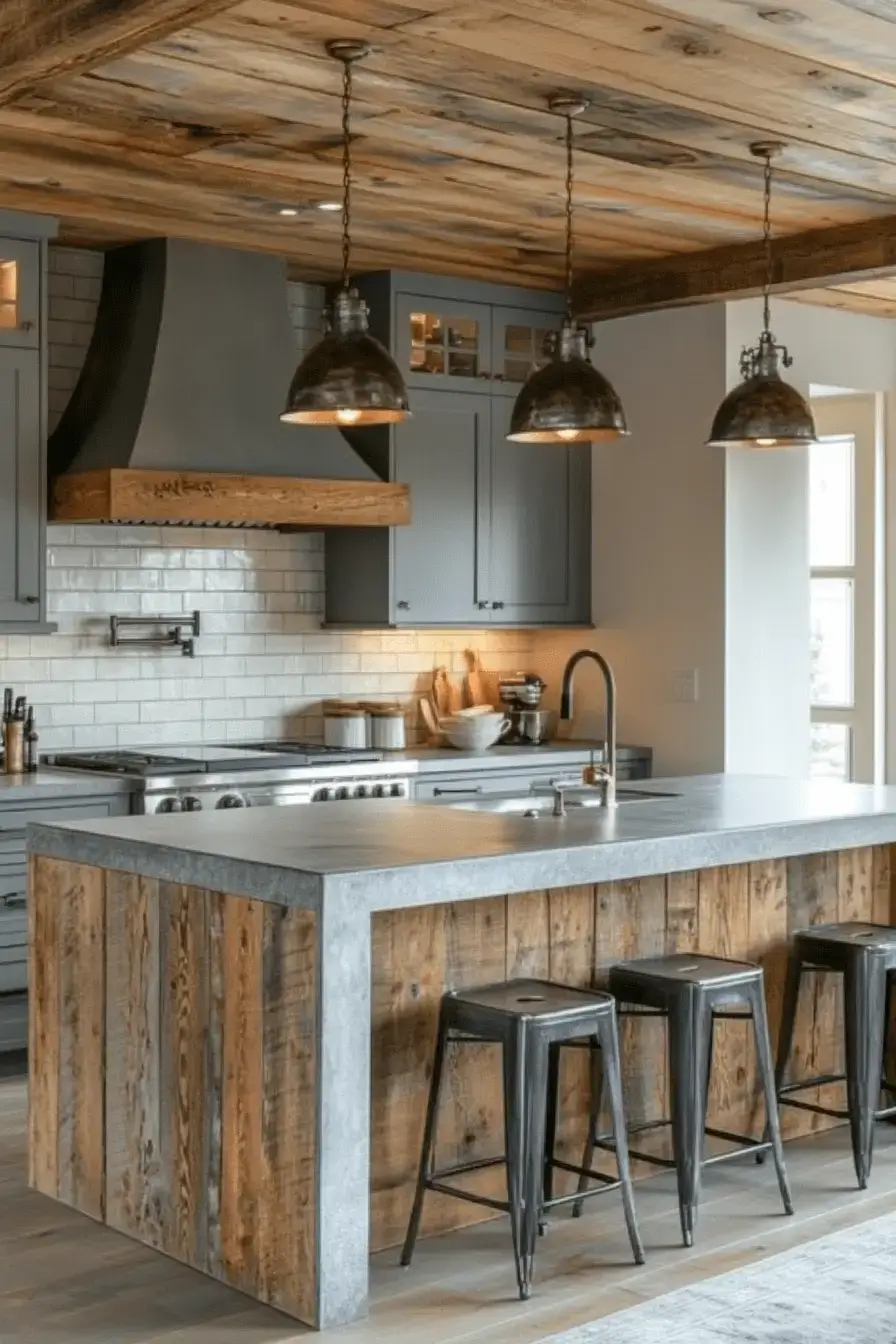 29 Rustic Kitchen Cabinets With the Kind of Grain You Can't Fake 28 rustic kitchen cabinets