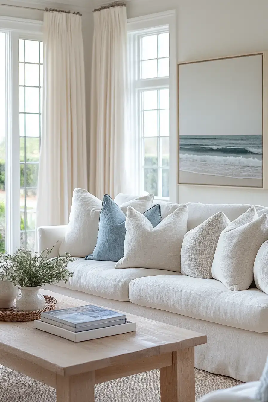 29 Modern Coastal Living Room Ideas With a Clean, Breezy Edge 28 modern coastal living room
