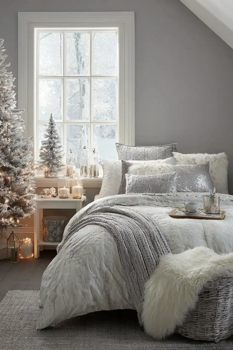 31 Christmas Bedroom Ideas That Feel Warm Without the Glitter Overload 28 christmas bedroom