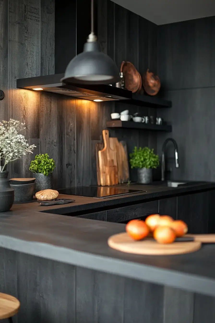 29 Dark Rustic Kitchen Ideas With Real Cabin Depth 29 dark rustic kitchen