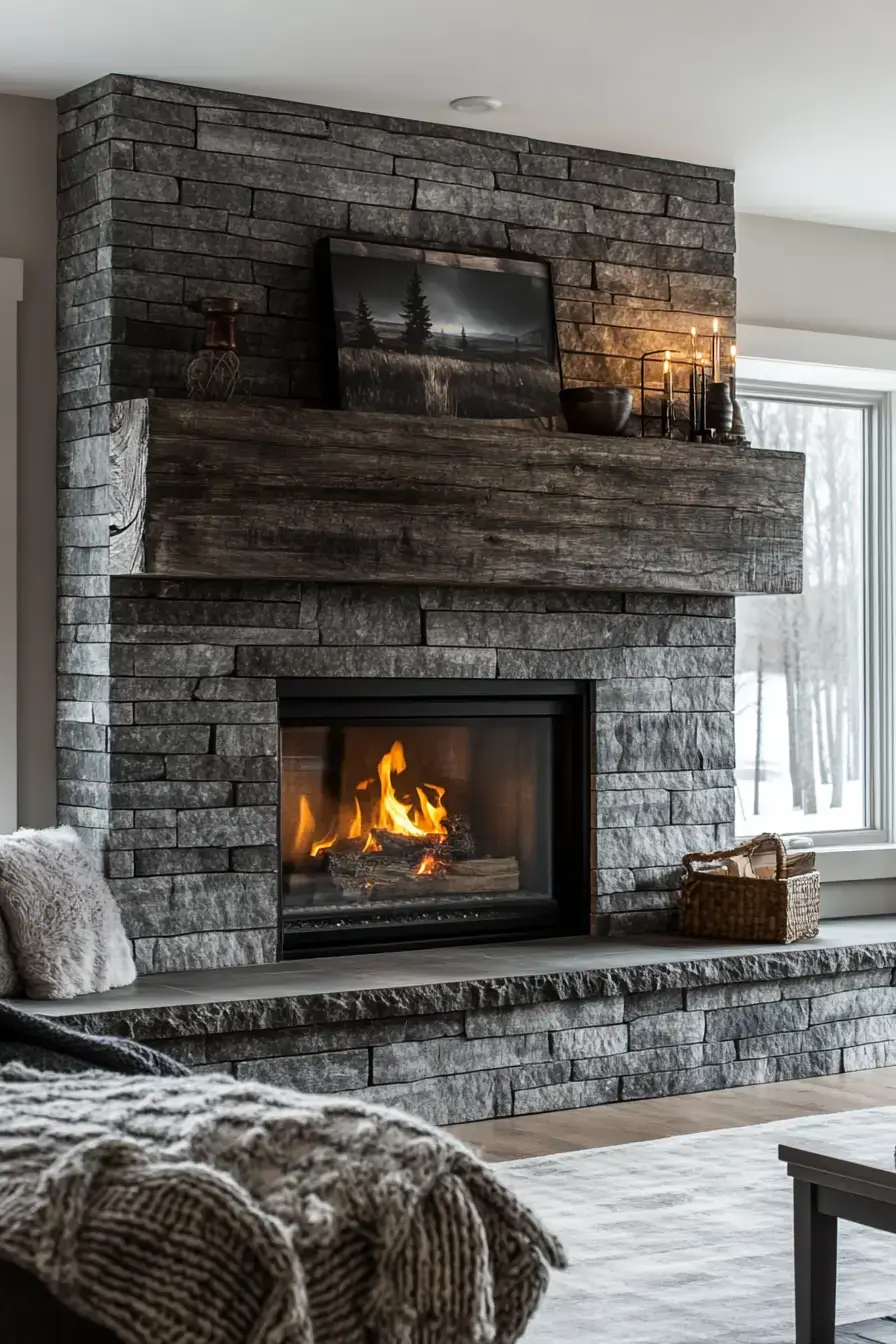 29 Rustic Farmhouse Fireplace Ideas That Pull the Room Together 29 rustic farmhouse fireplace