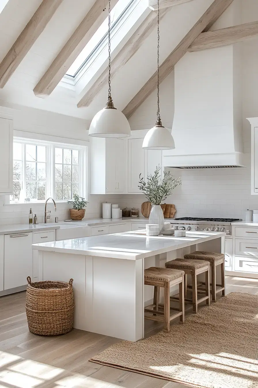 29 Modern Coastal Kitchen Ideas That Pair Marble With Driftwood 29 modern coastal kitchen