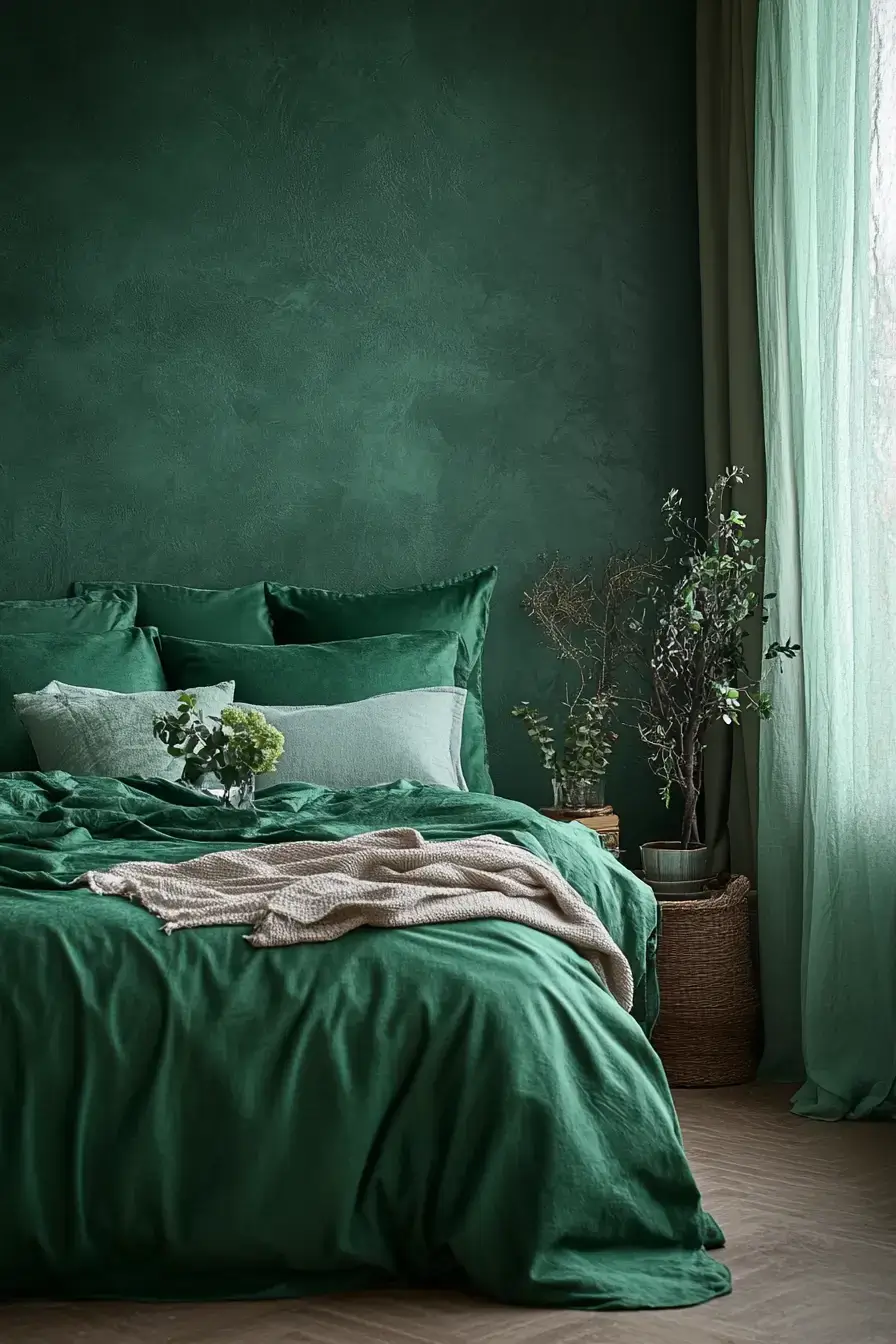 29 Emerald Green Bedroom Ideas for a Room That Wraps Around You 29 emerald green bedroom