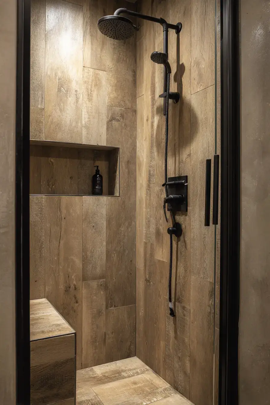 29 Rustic Walk In Shower Ideas That Feel Like a Lodge Retreat 29 rustic walk in shower ideas