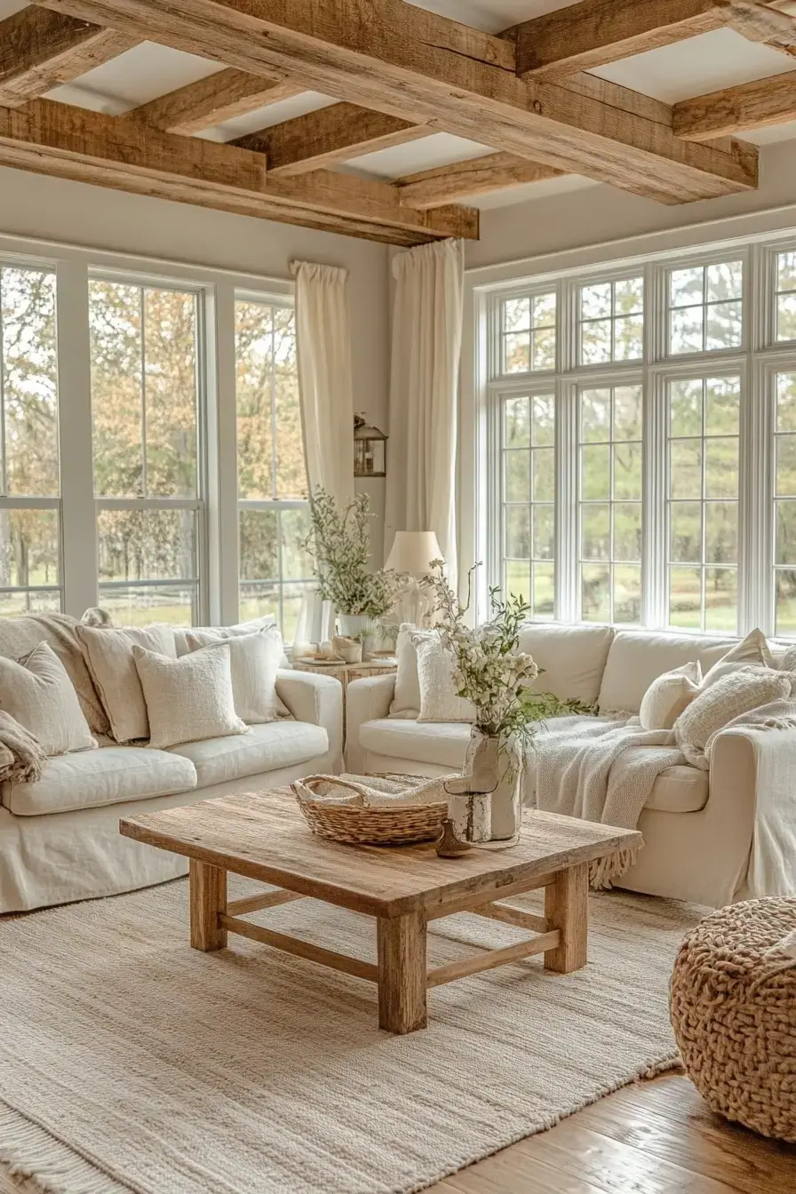 29 Rustic Farmhouse Living Room Ideas Built for Everyday Life 29 rustic farmhouse living room