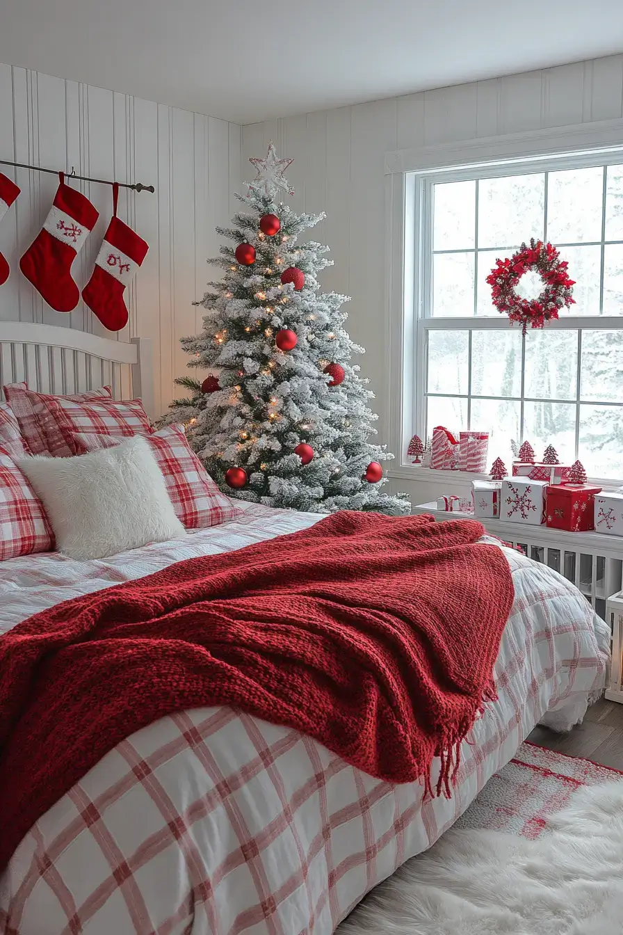 31 Christmas Bedroom Ideas That Feel Warm Without the Glitter Overload 3 christmas bedroom