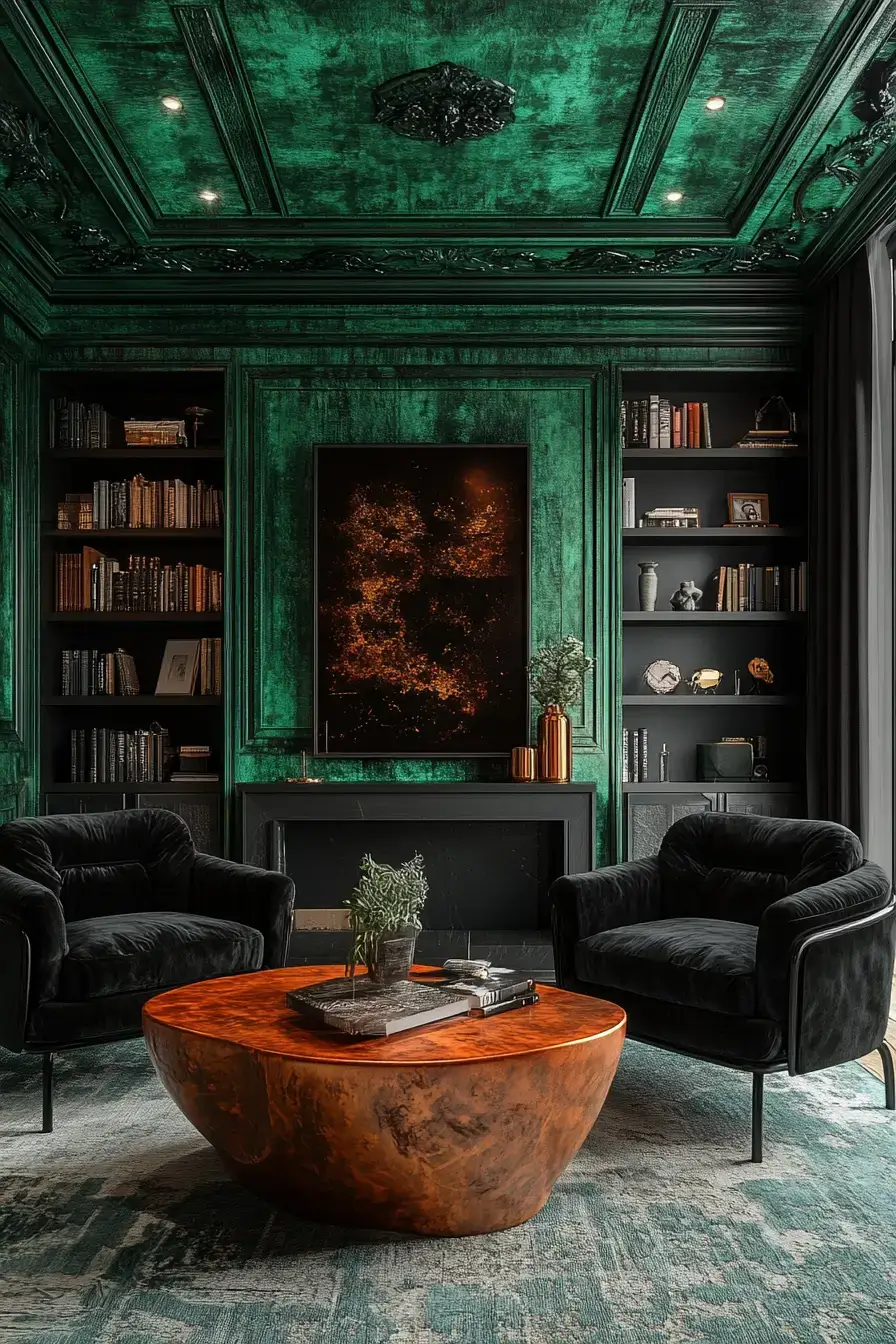 29 Emerald Green Living Room Ideas With Real Staying Power 3 emerald green living room