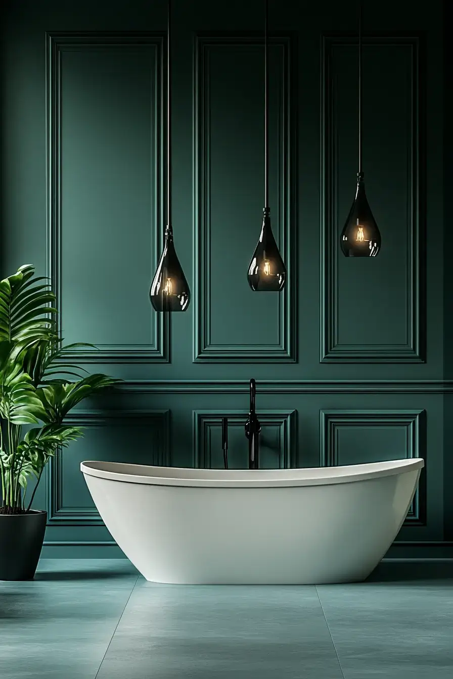 29 Emerald Green Bathroom Ideas That Make a Case for Deep Color 3 emerald green bathroom