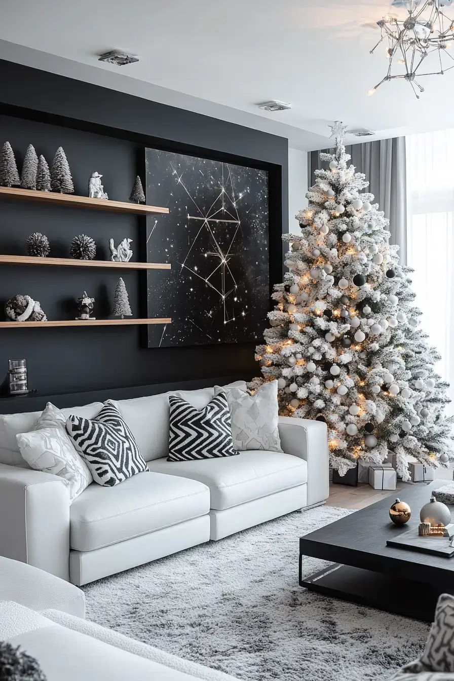 29 Christmas Living Room Setups That Feel Like a Real Holiday Evening 3 christmas living room