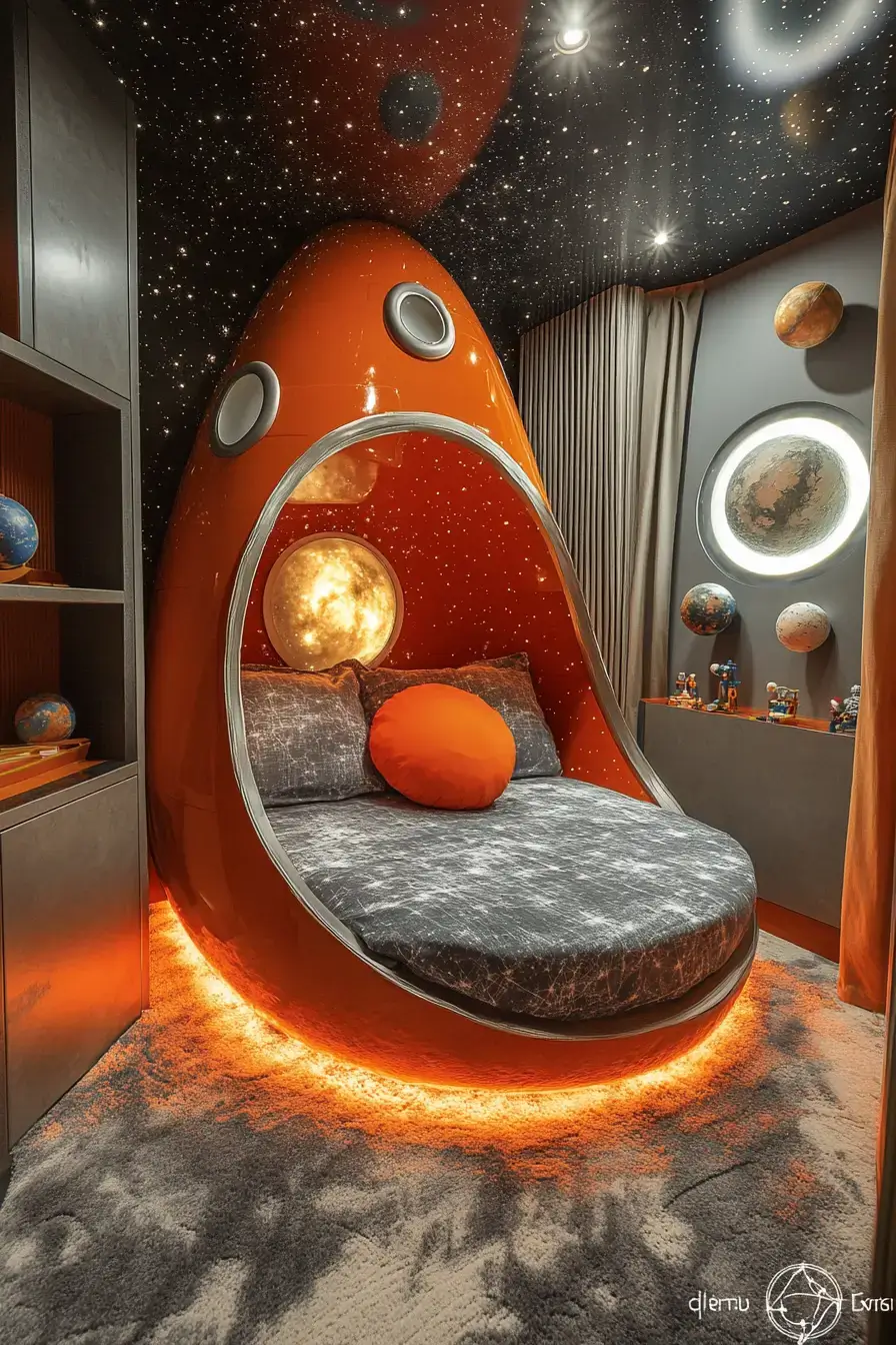 29 Space Themed Bedroom Ideas That Feel Like a Quiet Orbit 3 space themed bedroom