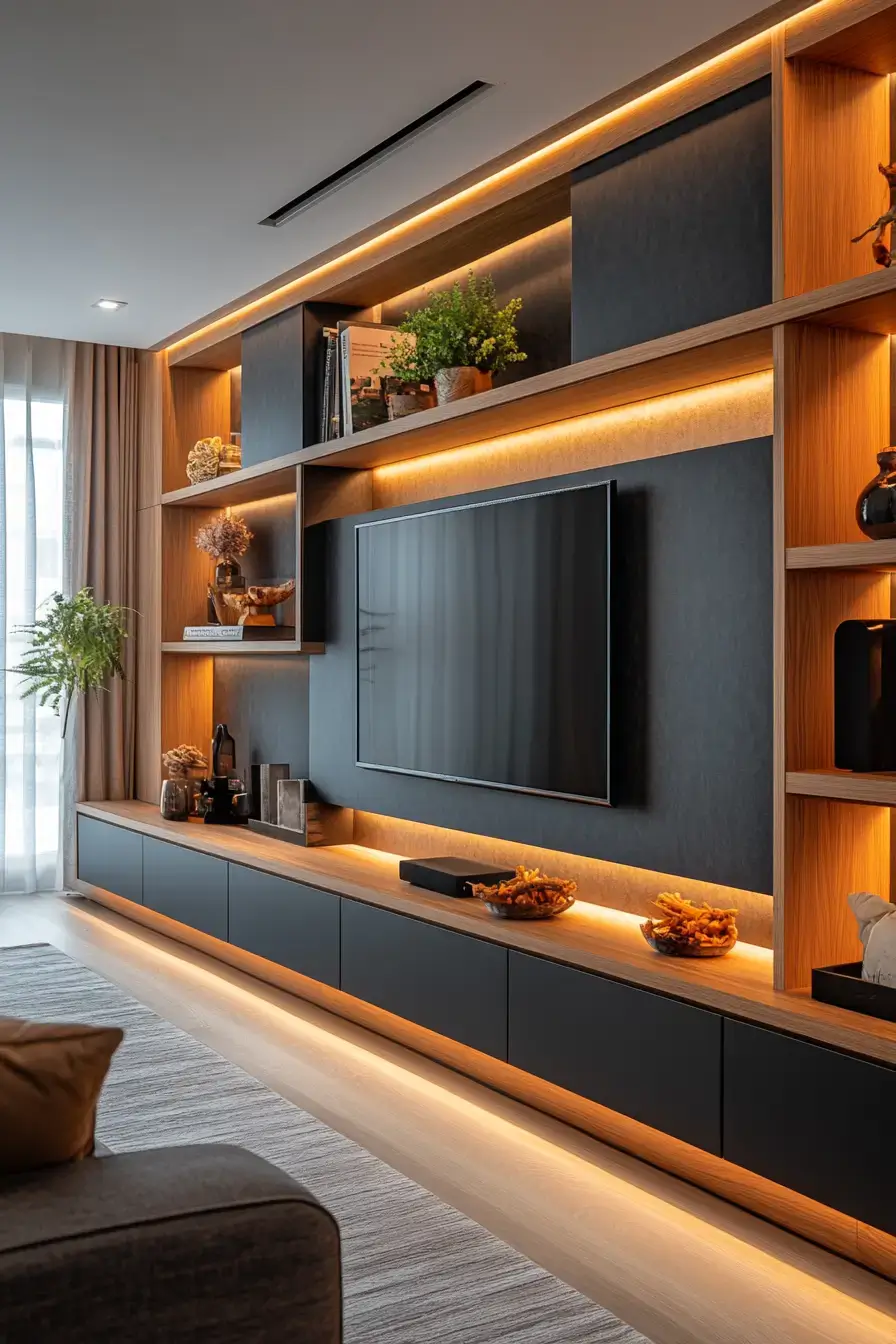 29 TV Unit Decor Ideas That Finally Give the Screen a Proper Home 3 tv unit decor
