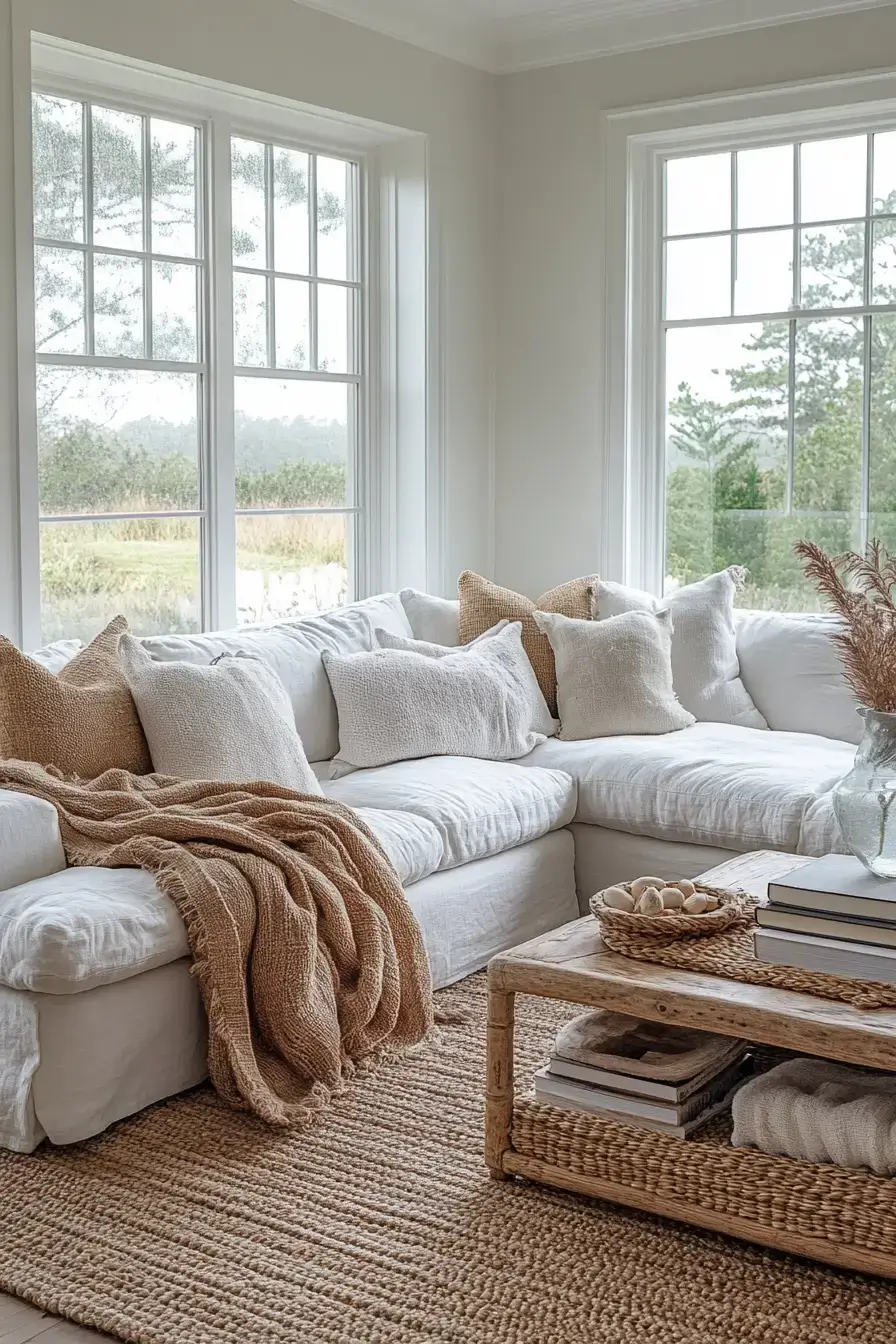 29 Coastal Casual Living Room Ideas Made for Easy Afternoons 4 coastal casual living room