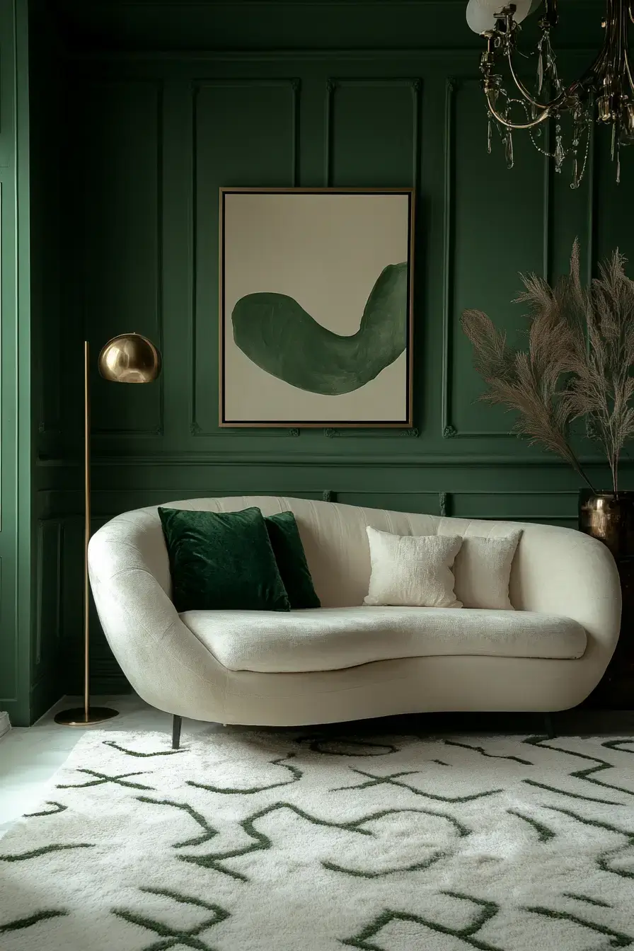 29 Emerald Green Living Room Ideas With Real Staying Power 4 emerald green living room