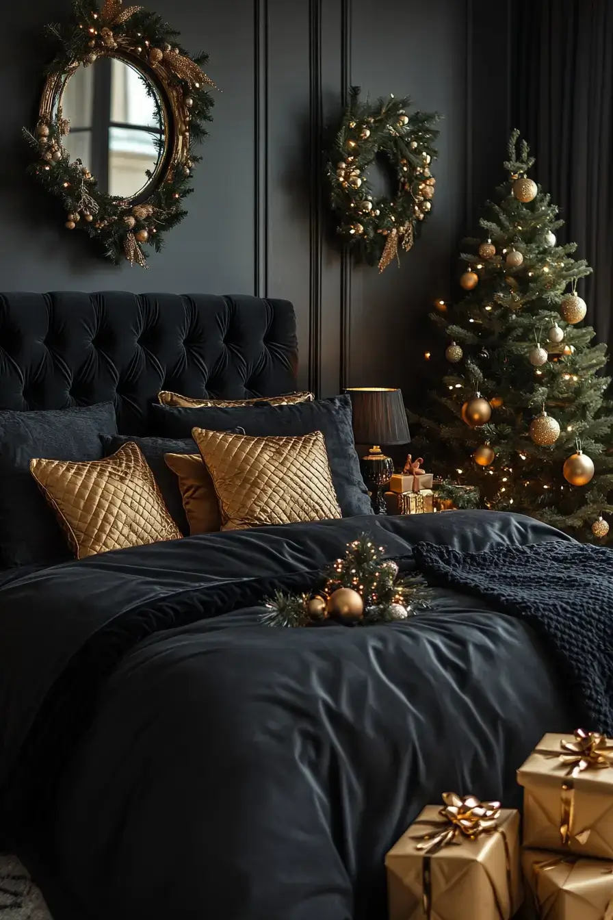 31 Christmas Bedroom Ideas That Feel Warm Without the Glitter Overload 4 christmas bedroom