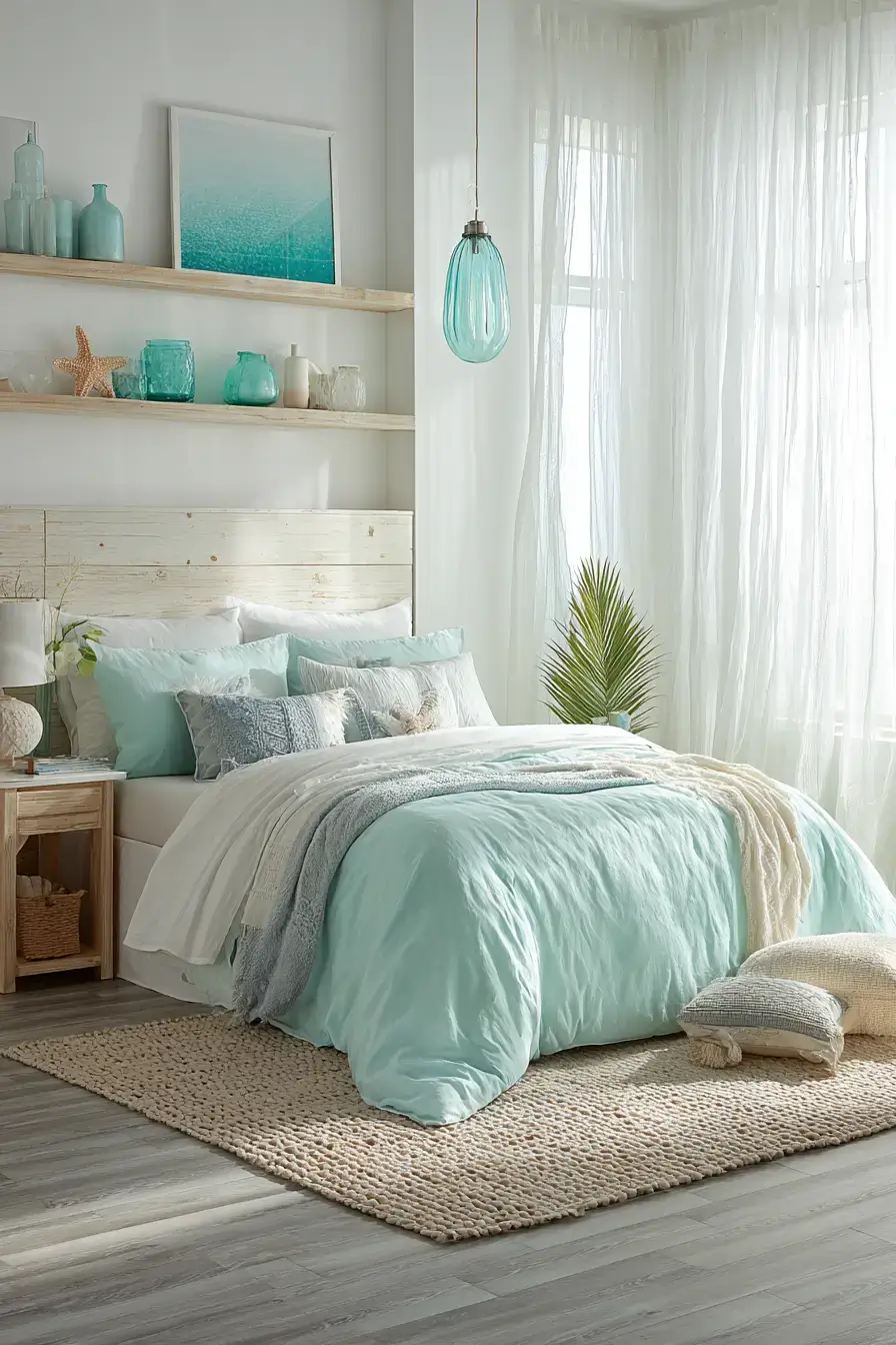 29 Modern Coastal Bedroom Ideas That Sleep Light and Bright 4 modern coastal bedroom