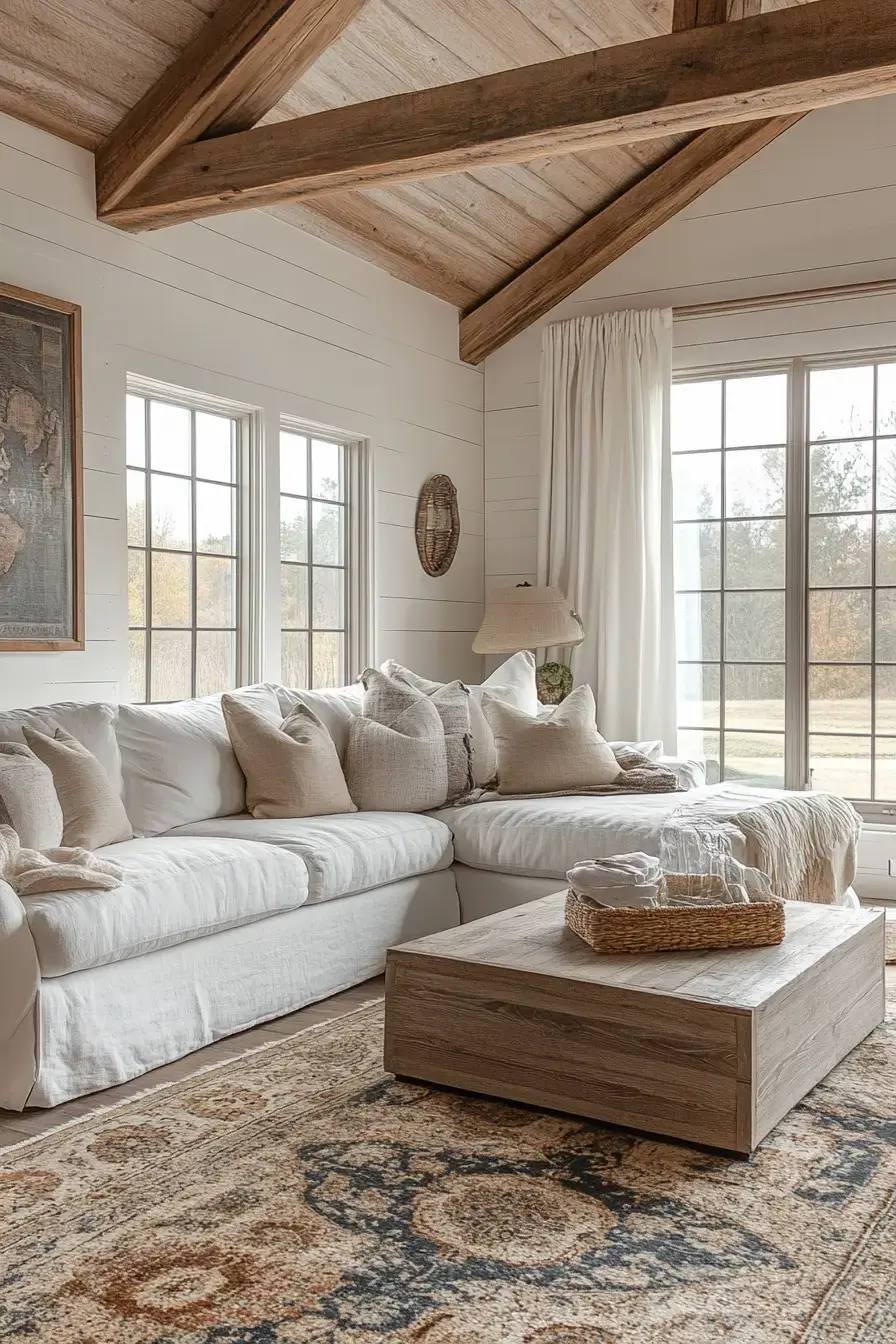 29 Rustic Farmhouse Living Room Ideas Built for Everyday Life 4 rustic farmhouse living room