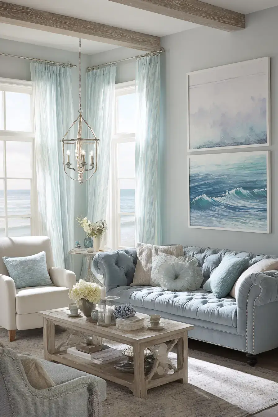 29 Modern Coastal Living Room Ideas With a Clean, Breezy Edge 4 modern coastal living room